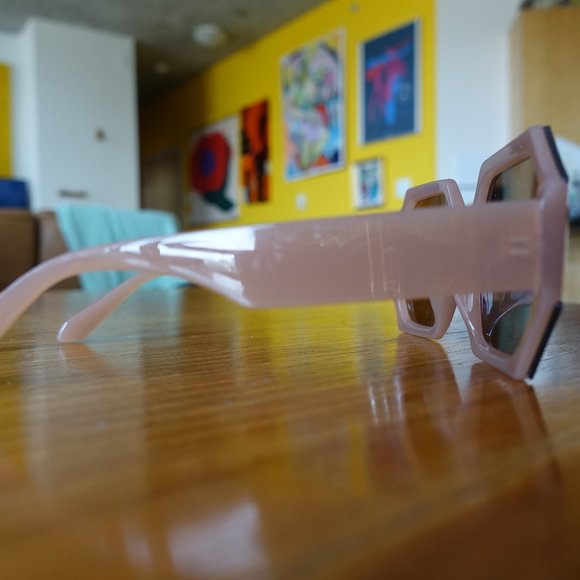 Polygonal Square Jelly Brown statement UV sunglasses - Picture 5 of 13
